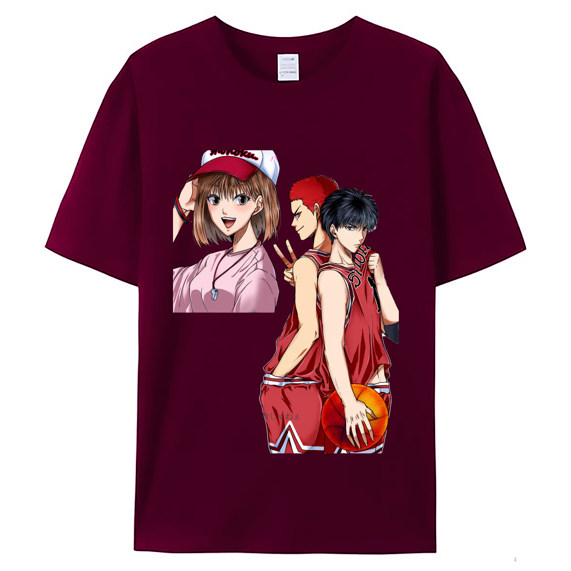 （画像用） SLAM DUNK／スラムダンク レディースカジュアルプリントTシャツ（綿100％）